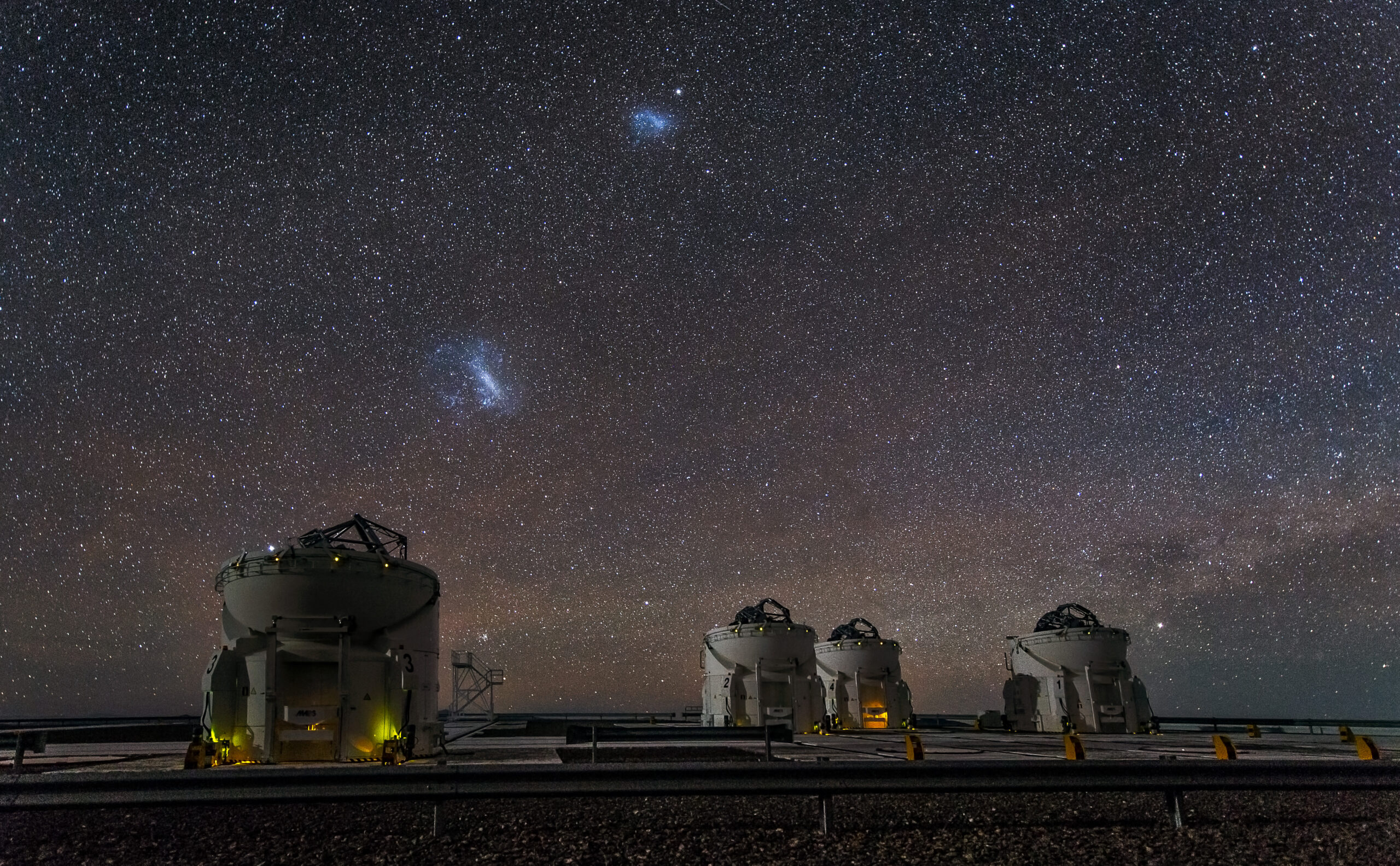 The Milky Way, Andromeda Galaxy and Magellanic Clouds